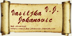 Vasiljka Jokanović vizit kartica
